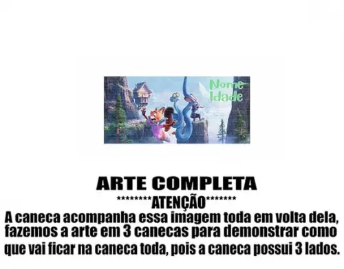 Caneca Polímero Zootopia Personalizada