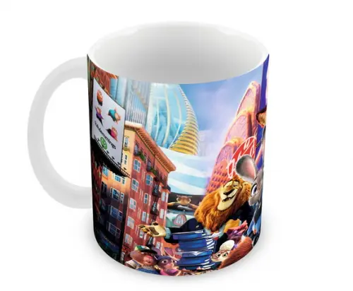 Caneca Polímero Zootopia Personalizada