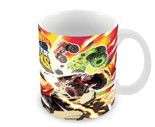 Caneca Pollímero Hot Wheels Monster Trucks Personalizada