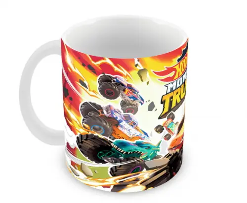 Caneca Pollímero Hot Wheels Monster Trucks Personalizada