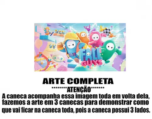 Qcaneca Polímero Fall Guys Personalizada