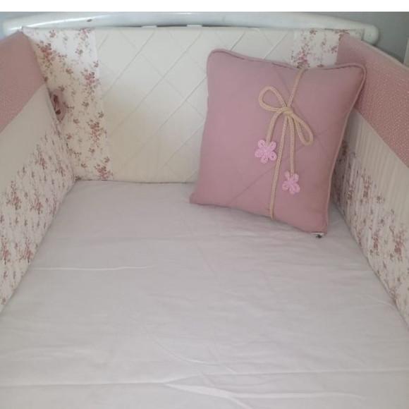 kit berço menina floral slim