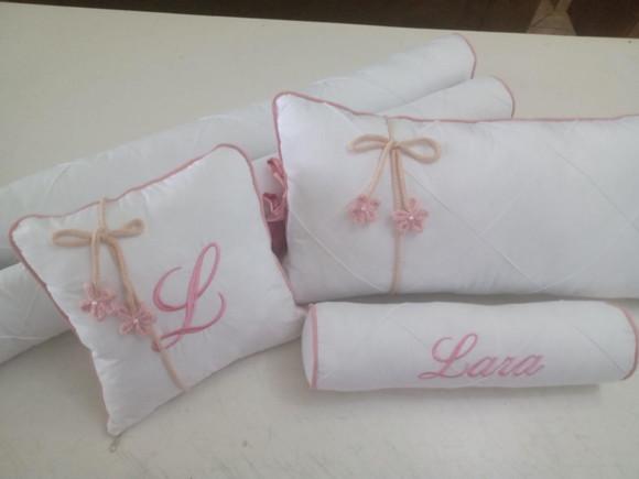 Kit Berço Origami Personalizado rosa menina