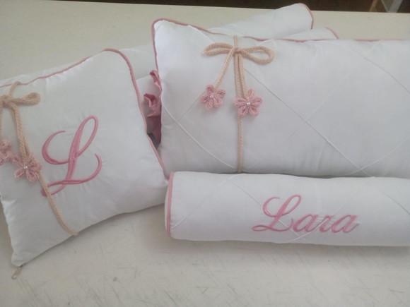 Kit Berço Origami Personalizado rosa menina