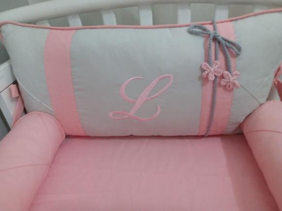 Kit Berço Origami Personalizado menina rosa