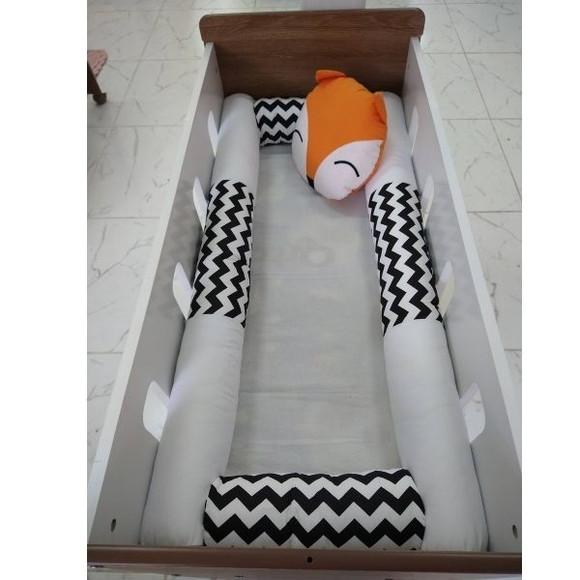 Kit mini Berço Rolinho Raposa 5 Pçs