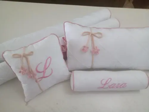 Kit Berço Origami Personalizado rosa menina