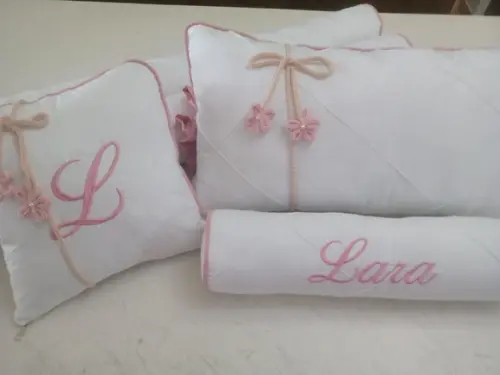 Kit Berço Origami Personalizado rosa menina