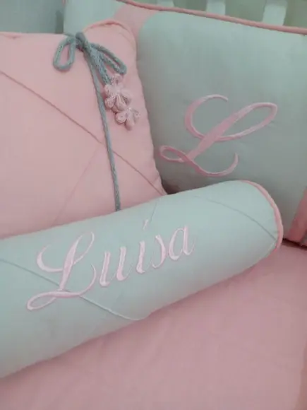Kit Berço Origami Personalizado menina rosa