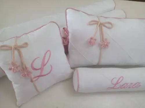 Kit Berço Origami Personalizado rosa menina