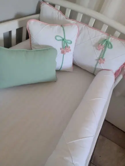 Kit de Berço Rolinho Origame Branco 5 Peças