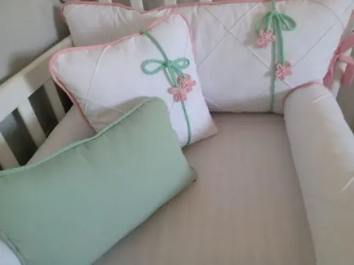 Kit de Berço Rolinho Origame Branco 5 Peças