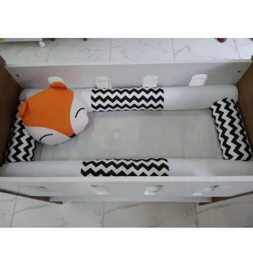 Kit mini Berço Rolinho Raposa 5 Pçs