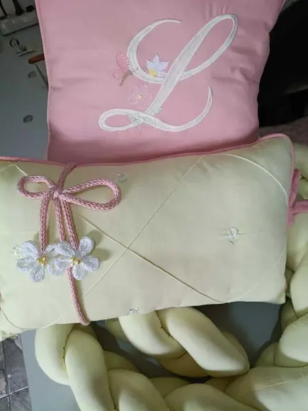 Kit Mini Berço Trança Margarida Menina
