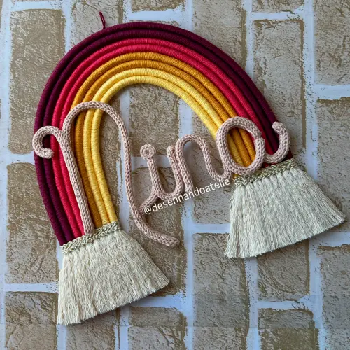 Porta Maternidade Arco-Iris Boho