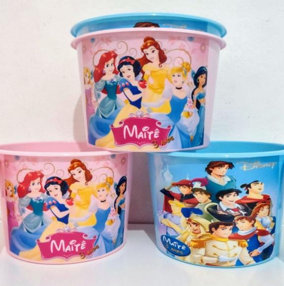 Balde de Pipoca 1,5 Litros Princesas