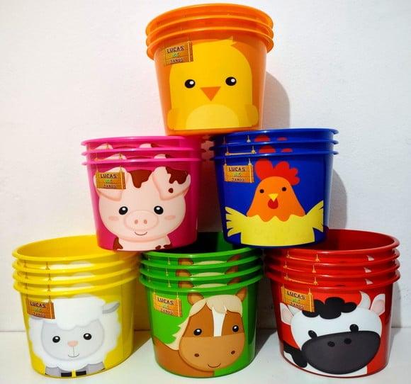 Balde de Pipoca Fazendinha 1,5 Litros