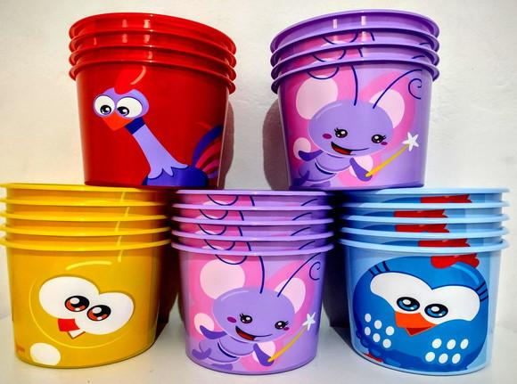 Balde de Pipoca Galinha Pintadinha Mini