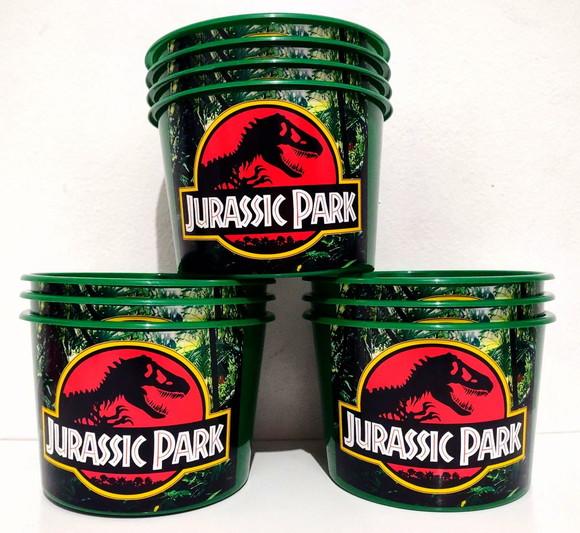 Balde de pipoca jurassic park