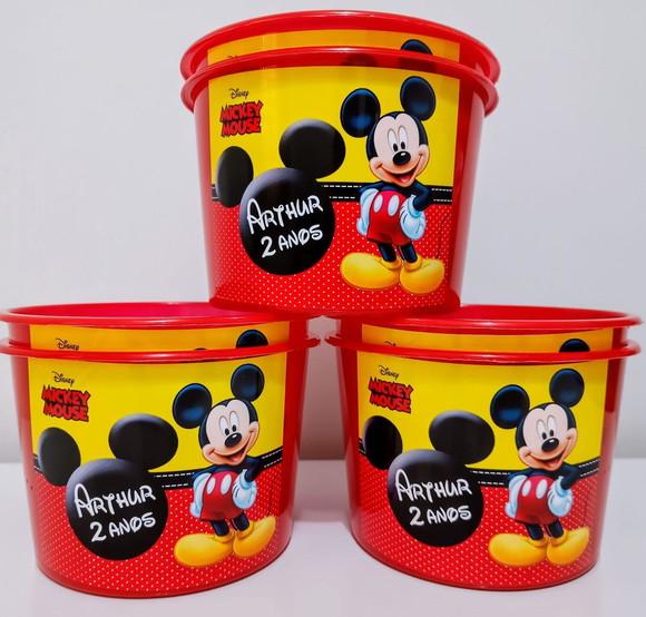 Balde de pipoca mickey