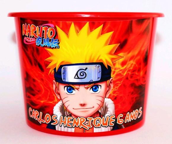 Balde de pipoca naruto