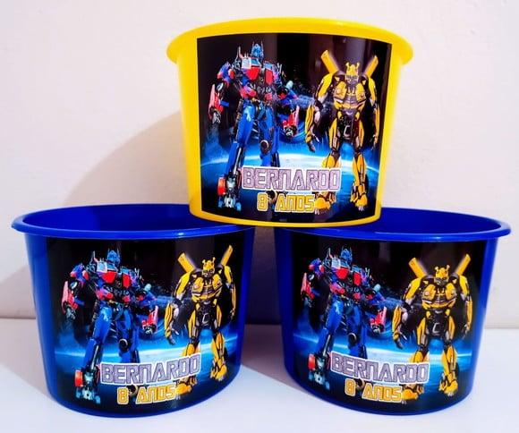 Balde de Pipoca Transformes 1,5 Litros