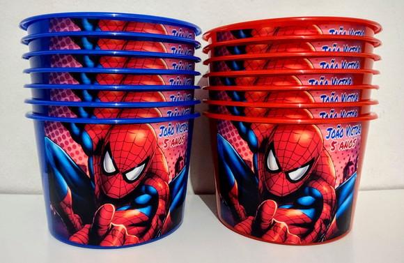 Balde Pipoca Homem Aranha