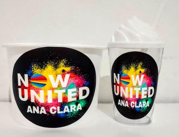 Baldinho de pipoca c/ copo now united