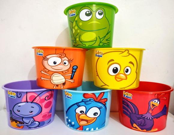 Baldinho de Pipoca Galinha Pintadinha