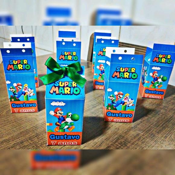 Caixinha milk super mario