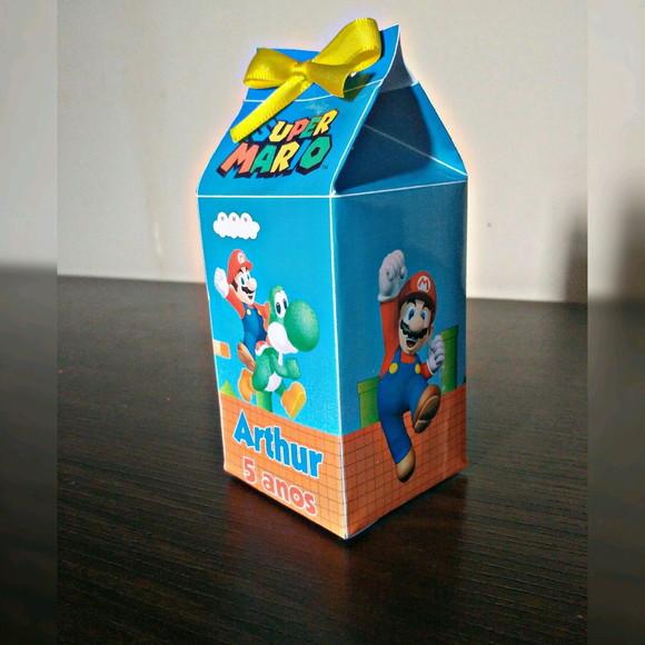 Caixinha milk super mario