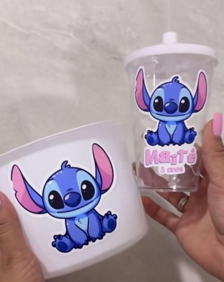 Kit Cineminha Stich Copo 500 ml