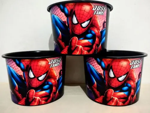 Balde de Pipoca de 1,5 Homem Aranha