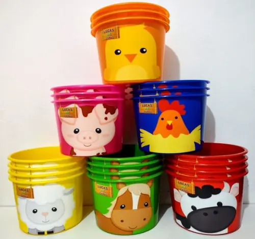 Balde de Pipoca Fazendinha 1,5 Litros