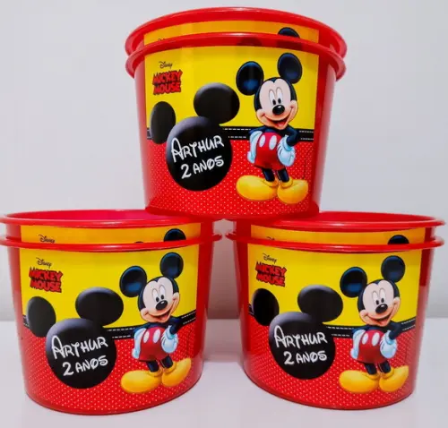 Balde de pipoca mickey