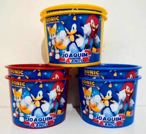 Balde de pipoca sonic