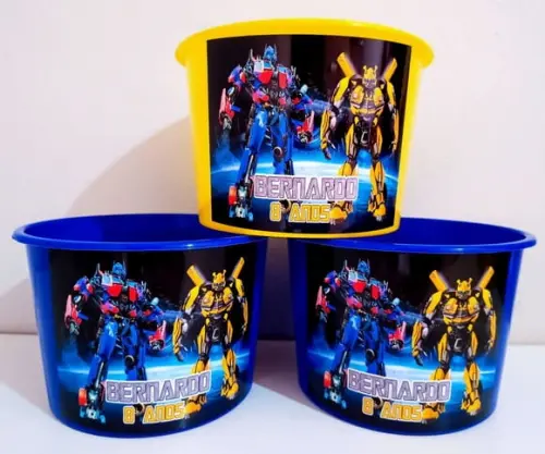 Balde de Pipoca Transformes 1,5 Litros
