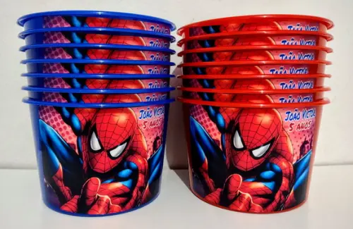 Balde Pipoca Homem Aranha