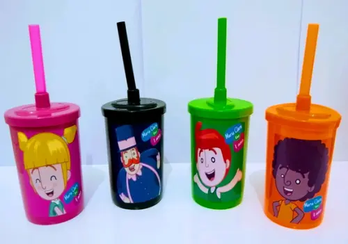 Baldinho de pipoca c/ copo mundo bita