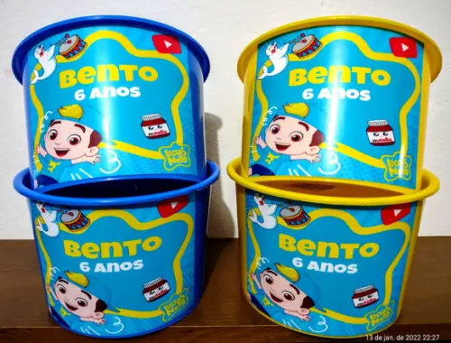 Baldinho de pipoca Lucas neto