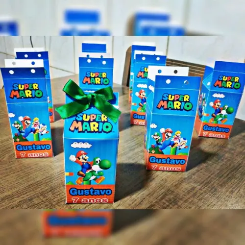 Caixinha milk super mario