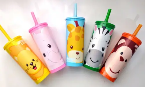 Copo Longdrink com Canudo Safari