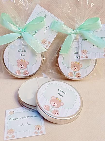 Lembrancinha Vela Latinha Chá de Bebê