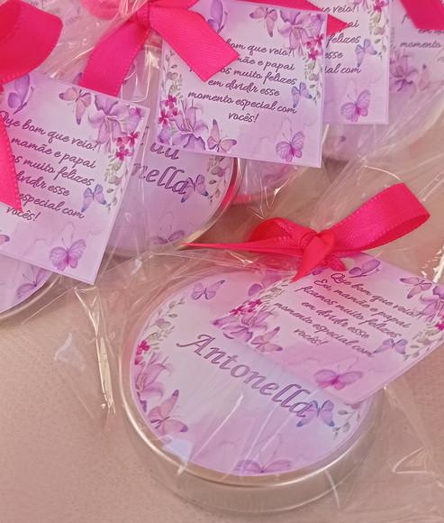 Vela Latinha Chá de Bebê Menina
