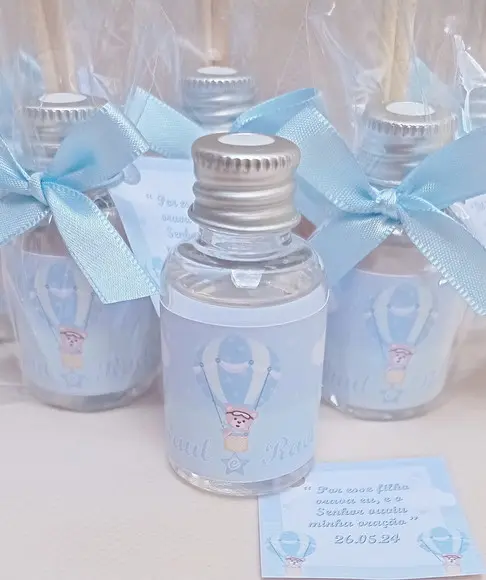 Aromatizador Lembrança Chá de Bebê Ursinho