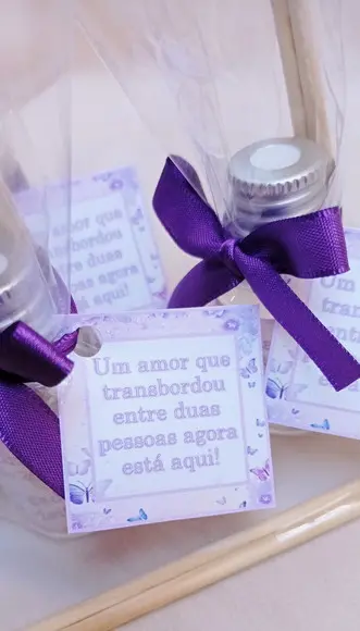 Lembrancinha Nascimento Lilás