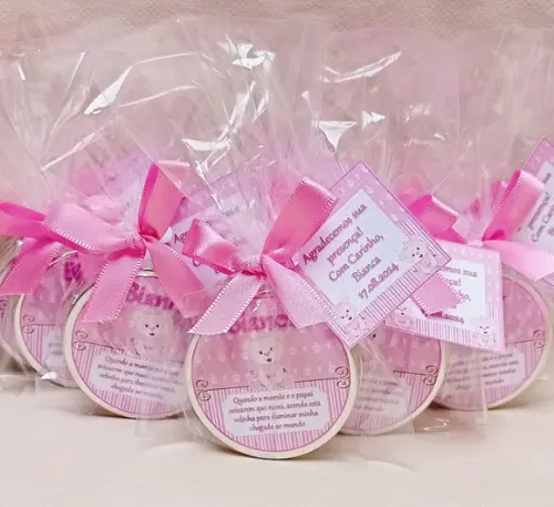 Lembrancinha Vela Latinha Rosa