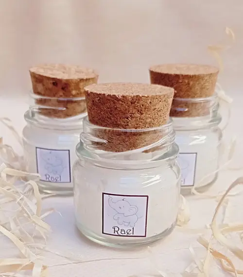 Mini Vela Perfumada Maternidade Menino