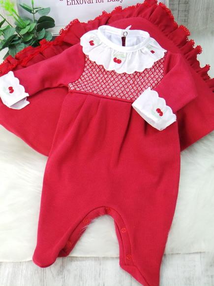 Conjunto Saída Maternidade Cerejinha