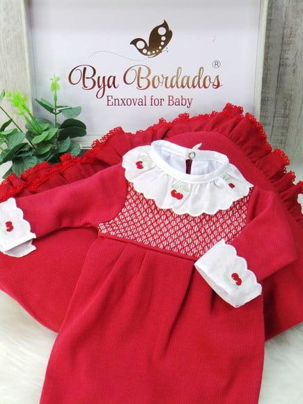 Conjunto Saída Maternidade Cerejinha
